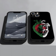 Coque iPhone Drapeau Algérie Cœur - Protection Unique