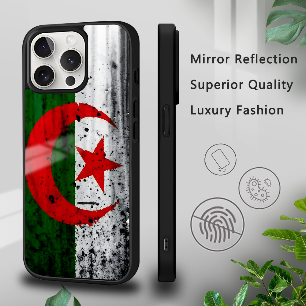 Coque iPhone 11 Pro Max Drapeau Algérie - Protection Élégante et Patriotique