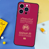 Coque iPhone 13 Motif Passeport Algérien Diplomatique