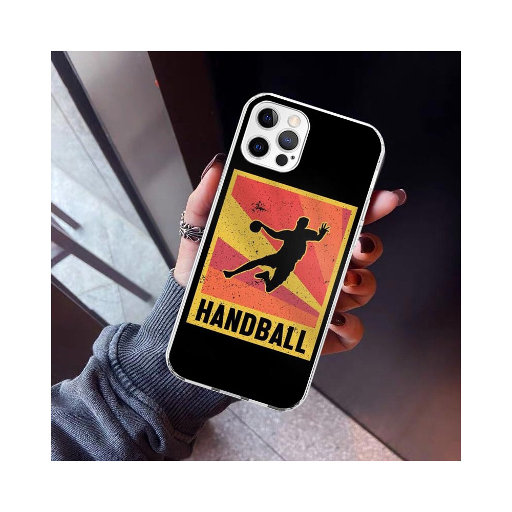 Coque iPhone 13 Pro Max Handball Vintage - Protection et Style Sportif