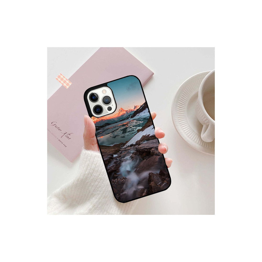 Coque iPhone 15 Pro Paysage Montagne Hiver