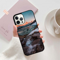 Coque iPhone 13 Paysage Montagne Hiver