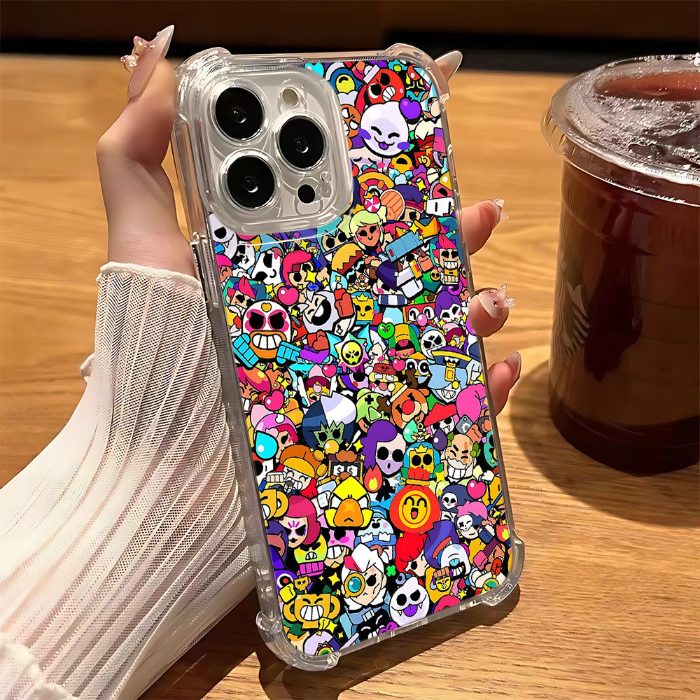 Coque iPhone 11 Pro Motif Personnages Colorés