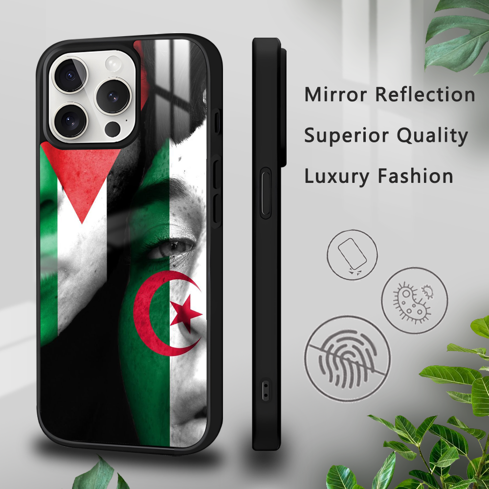 Coque iPhone 16 Pro Max Design Palestine Algérie - Protection et Style