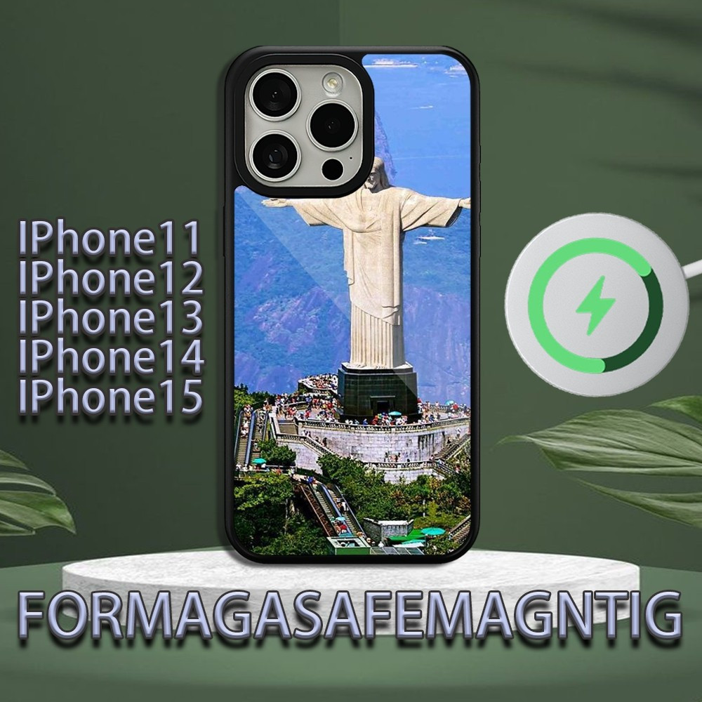 Coque iPhone 13 Pro Magnétique - Christ Rédempteur de Rio