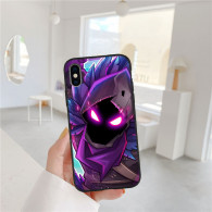 Coque iPhone Fortnite Personnage Corbeau Violet - Design Unique