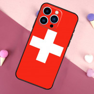 Coque iPhone 14 Plus Drapeau Suisse - Protection Élégante