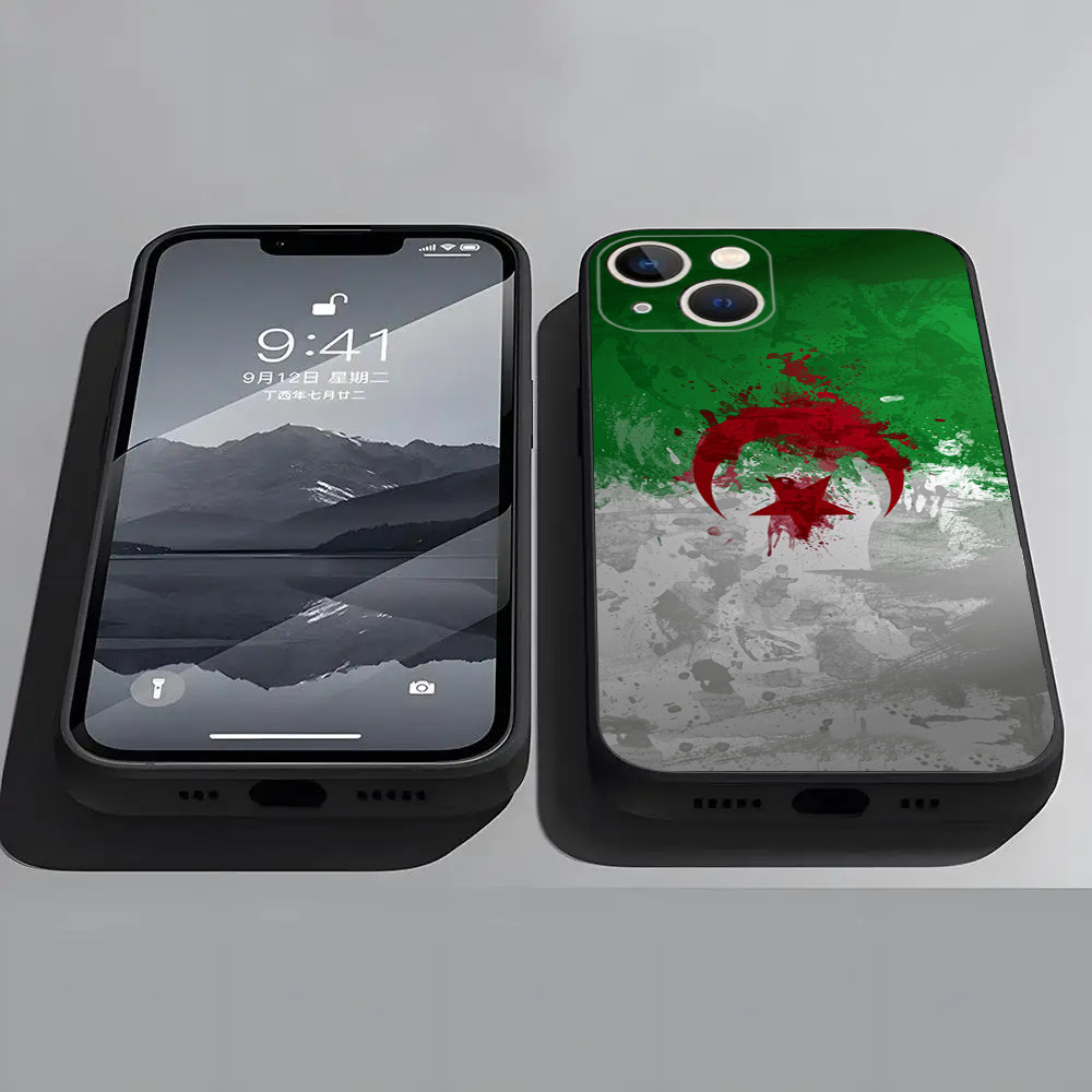 Coque iPhone XS Drapeau Algérie Design Unique