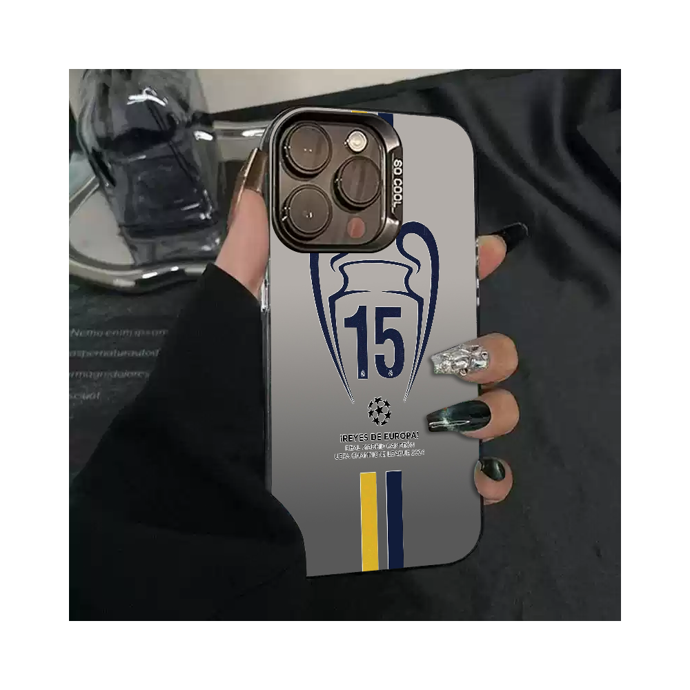 Coque iPhone 14 Pro Real Madrid Champions League - Edition 15ème Titre