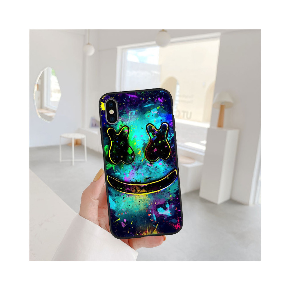 Coque iPhone 15 Design Marshmello Coloré - Protection Optimale