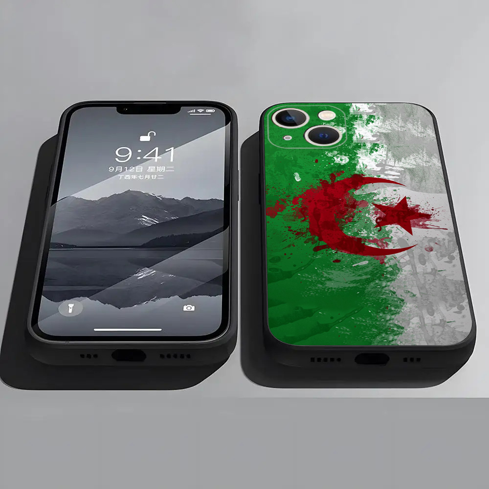 Coque iPhone Drapeau Algérie - Style Unique et Protection Optimale