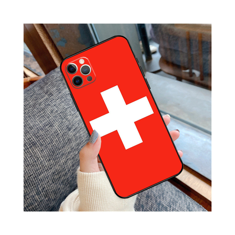 Coque iPhone 16 Pro Drapeau Suisse