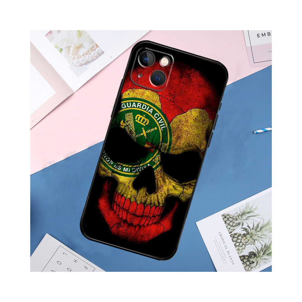 Coque iPhone 12 Guardia Civil - Design Tête de Mort Espagne