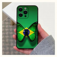 Coque iPhone Papillon Brésil - Élégance et Soutien