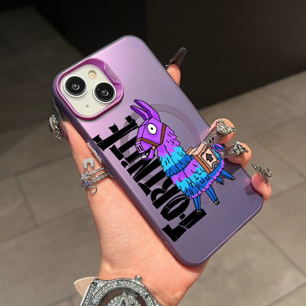 Coque iPhone 16 Plus Fortnite Lama Violet - Protection Optimale & Design Unique