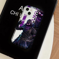 Coque iPhone 16 Fortnite Personnage Corbeau Violet - Protection Optimale