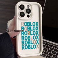 Coque iPhone Blanche Motif Roblox - Protection Optimale & Design Unique