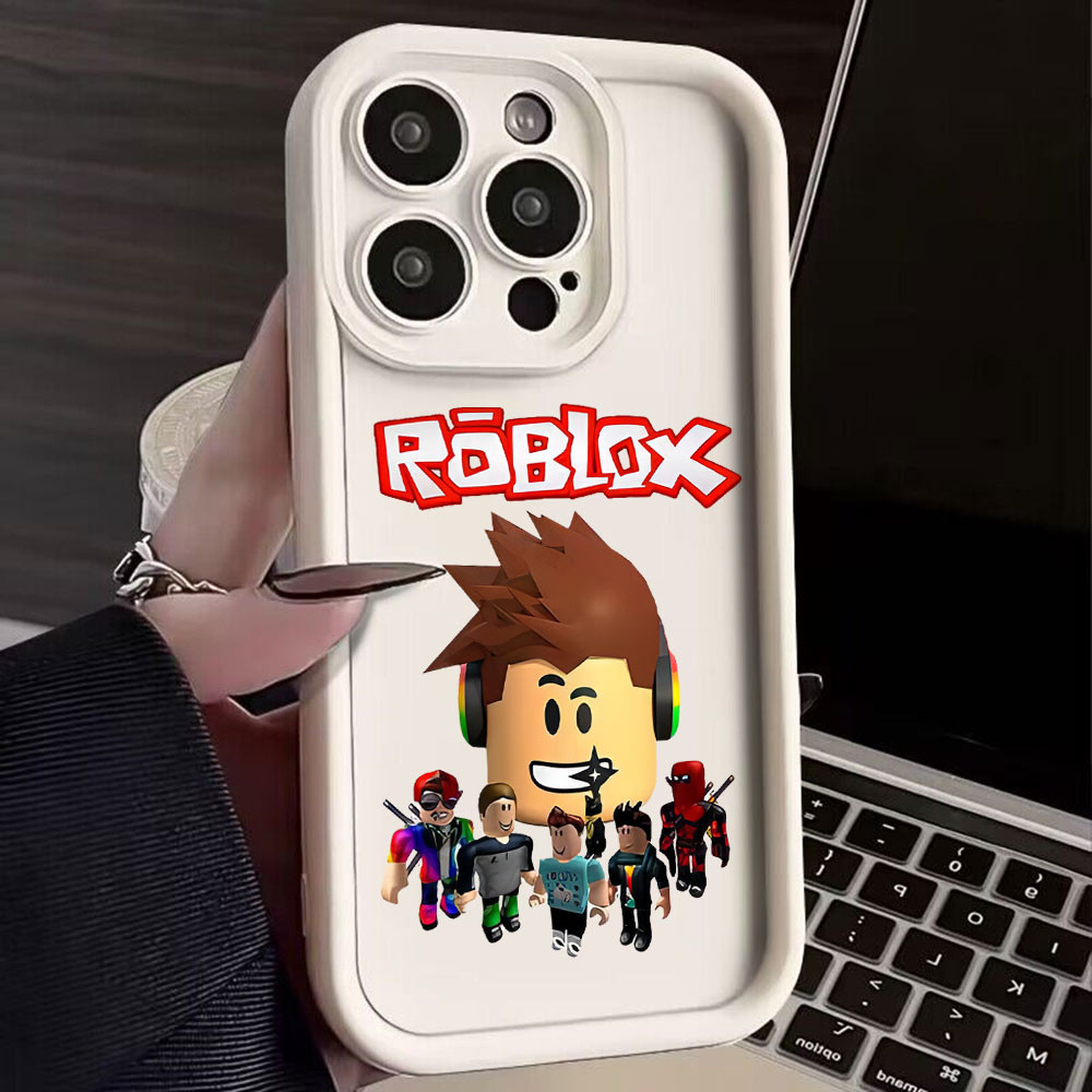 Coque iPhone 14 Plus Roblox - Design Exclusif Personnages et Logo