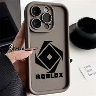 Coque iPhone 15 Pro Grise Logo Roblox - Protection Optimale & Design Unique