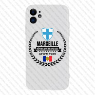 Coque iPhone - Marseille - Blason et Coordonnées GPS