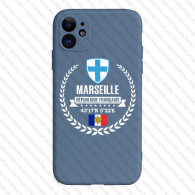 Coque iPhone Marseille Bleu - Design Unique et Élégant