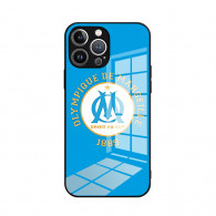 Coque iPhone 12 Pro Max Olympique de Marseille - Design Logo Bleu et Blanc