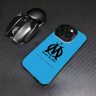 Coque iPhone 11 Olympique de Marseille - Bleu et Noir, Logo OM