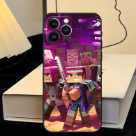 Coque iPhone 15 Pro Max Minecraft Aventure Épique - Protection Optimale