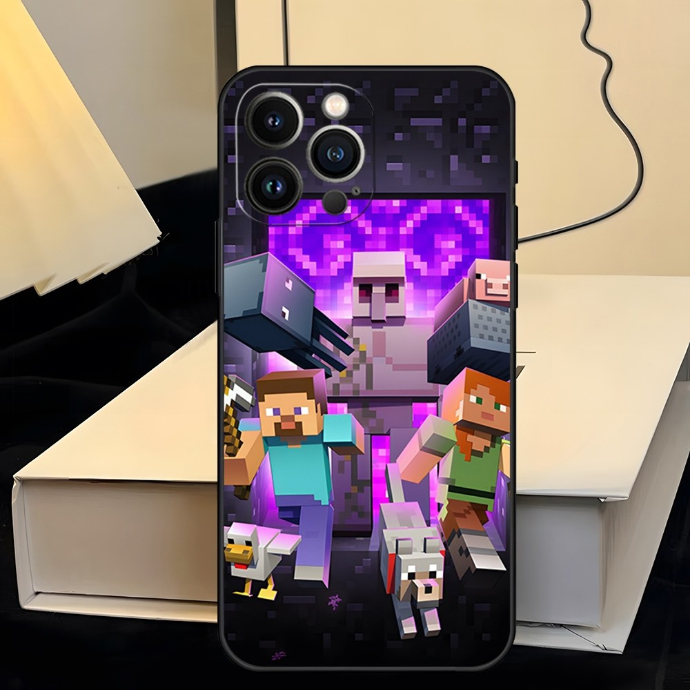 Coque iPhone Minecraft : Aventure et Personnages Emblématiques