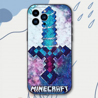 Coque iPhone 15 Minecraft Épée en Diamant - Design Exclusif