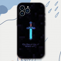 Coque iPhone 16 Épée Minecraft - Design Pixel Art