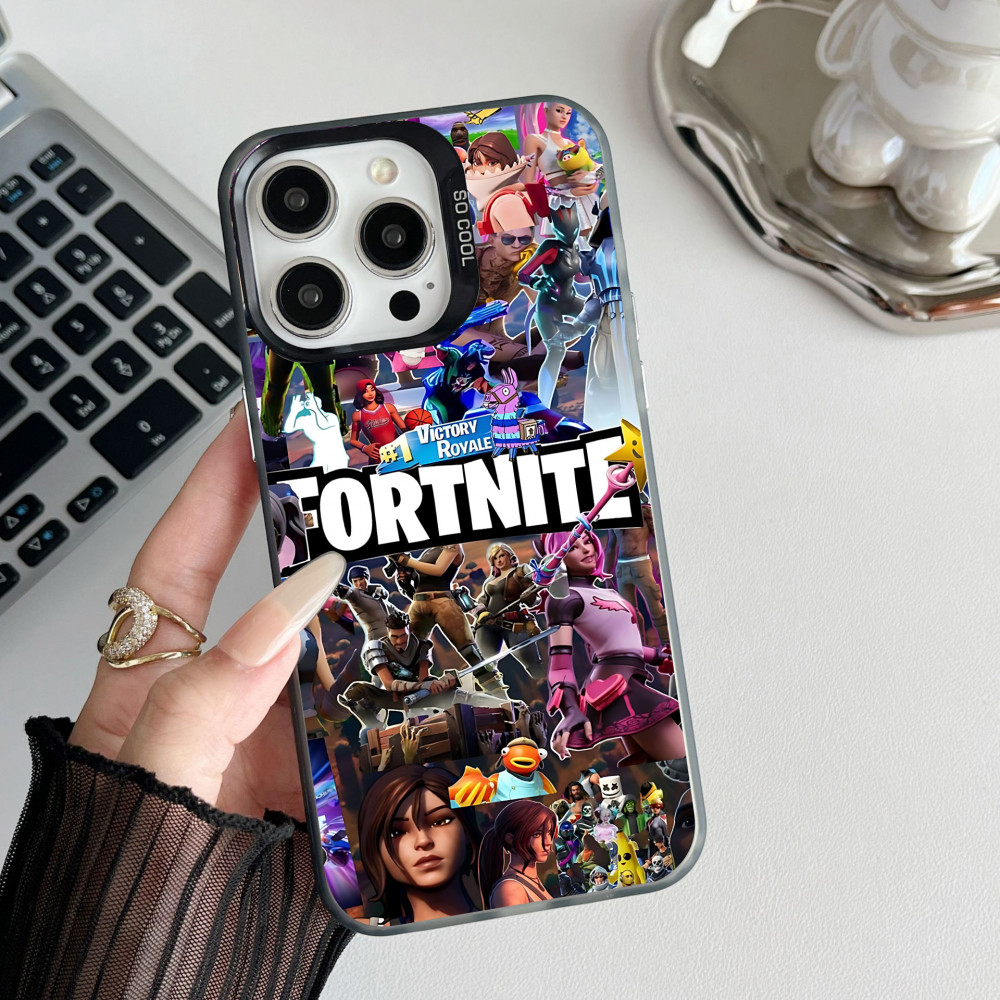 Coque iPhone Fortnite : Personnages et Logo - Protection Optimale