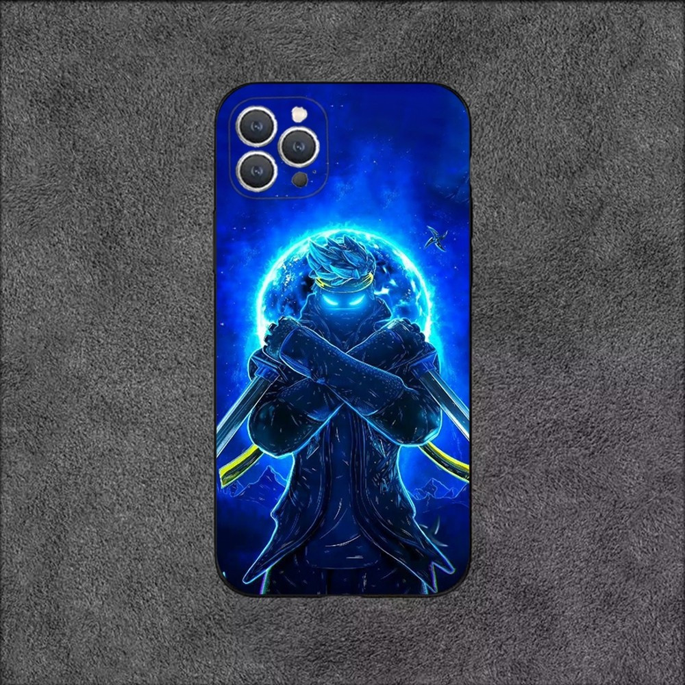 Coque iPhone Ninja Bleu Lumineux - Protection & Style