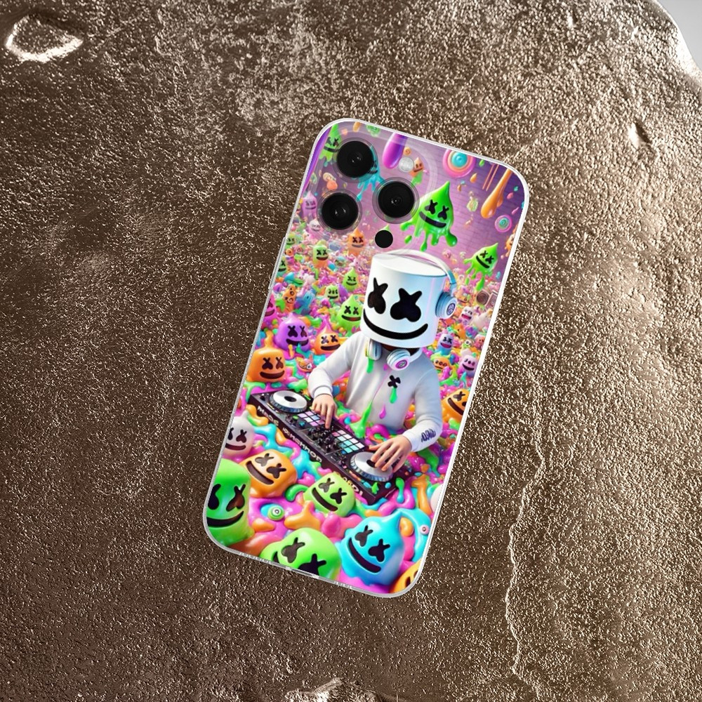 Coque iPhone XS Marshmello DJ : Ambiance Festive et Colorée