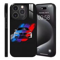 Coque iPhone 13 - Motif BMW M Power Tricolore - Protection Optimale