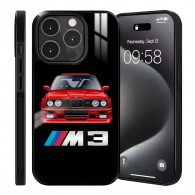 Coque iPhone 13 Pro Max BMW M3 E30 Rouge - Design Sportif & Protection Optimale