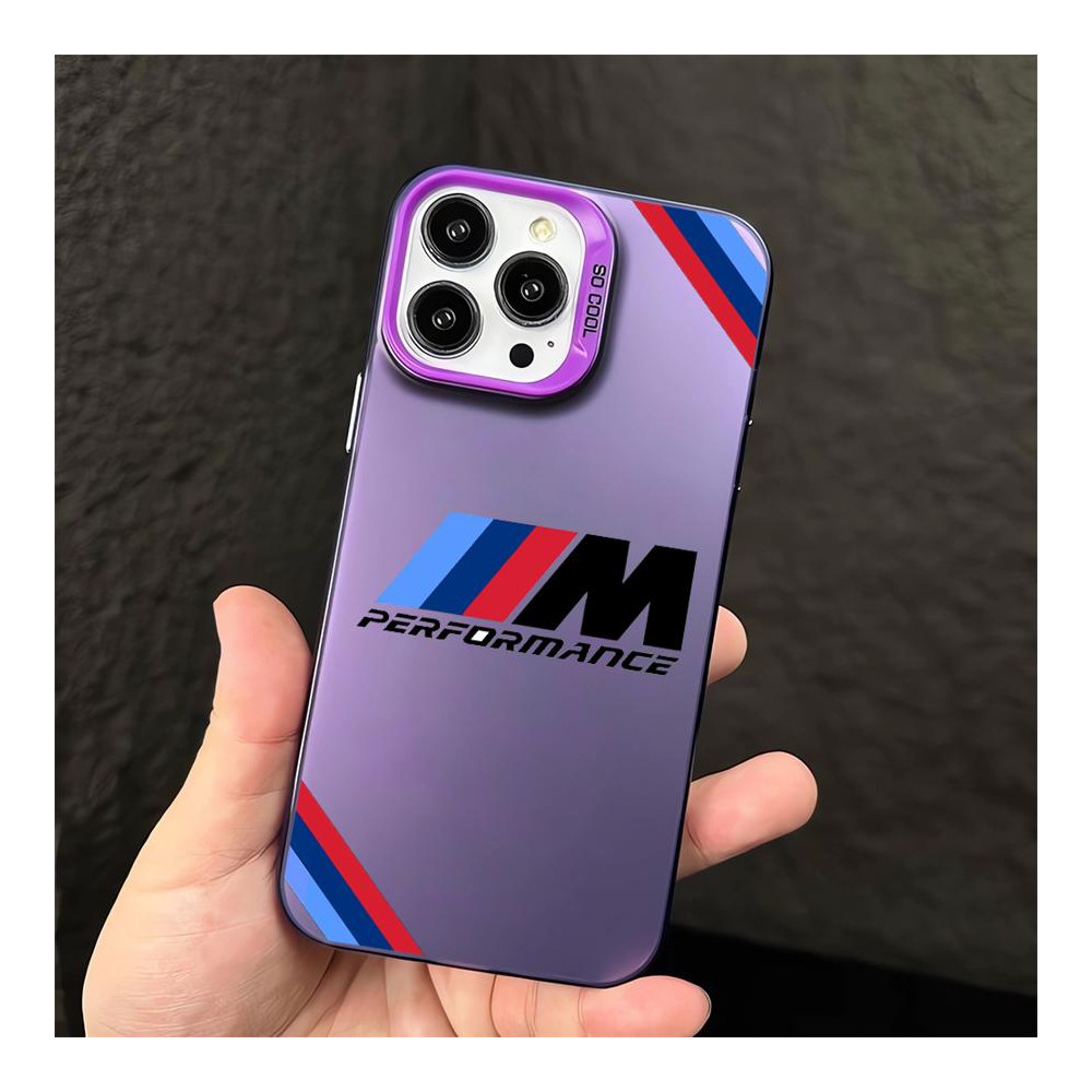 Coque iPhone 15 Pro Max BMW M Performance Violette - Protection & Style