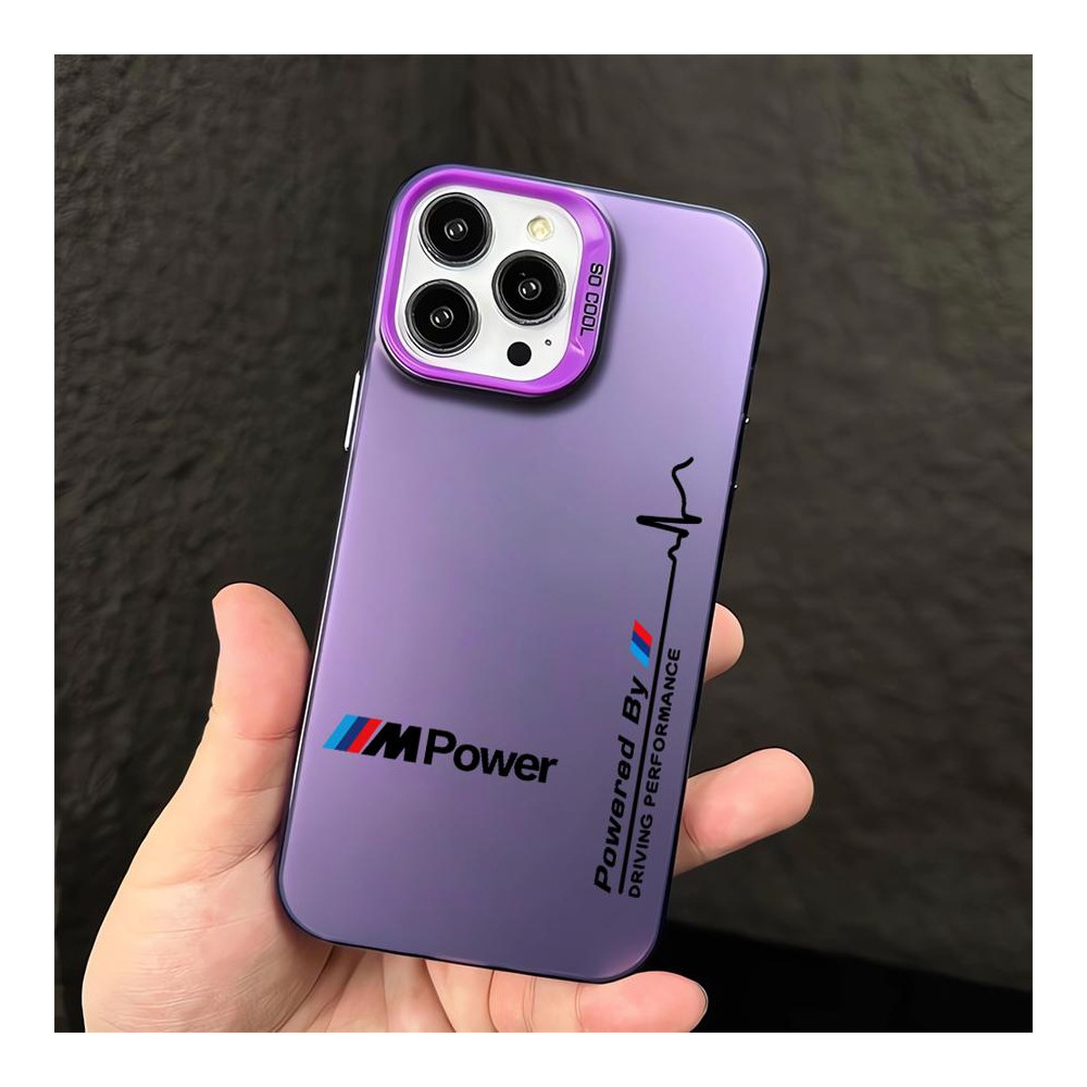 Coque iPhone XS Max BMW M Power Violette