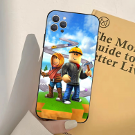 Coque iPhone Roblox : Personnages du Jeu sur Route en Nuages