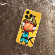 Coque iPhone 14 Pro Max Personnage Poisson Fortnite - Design Unique