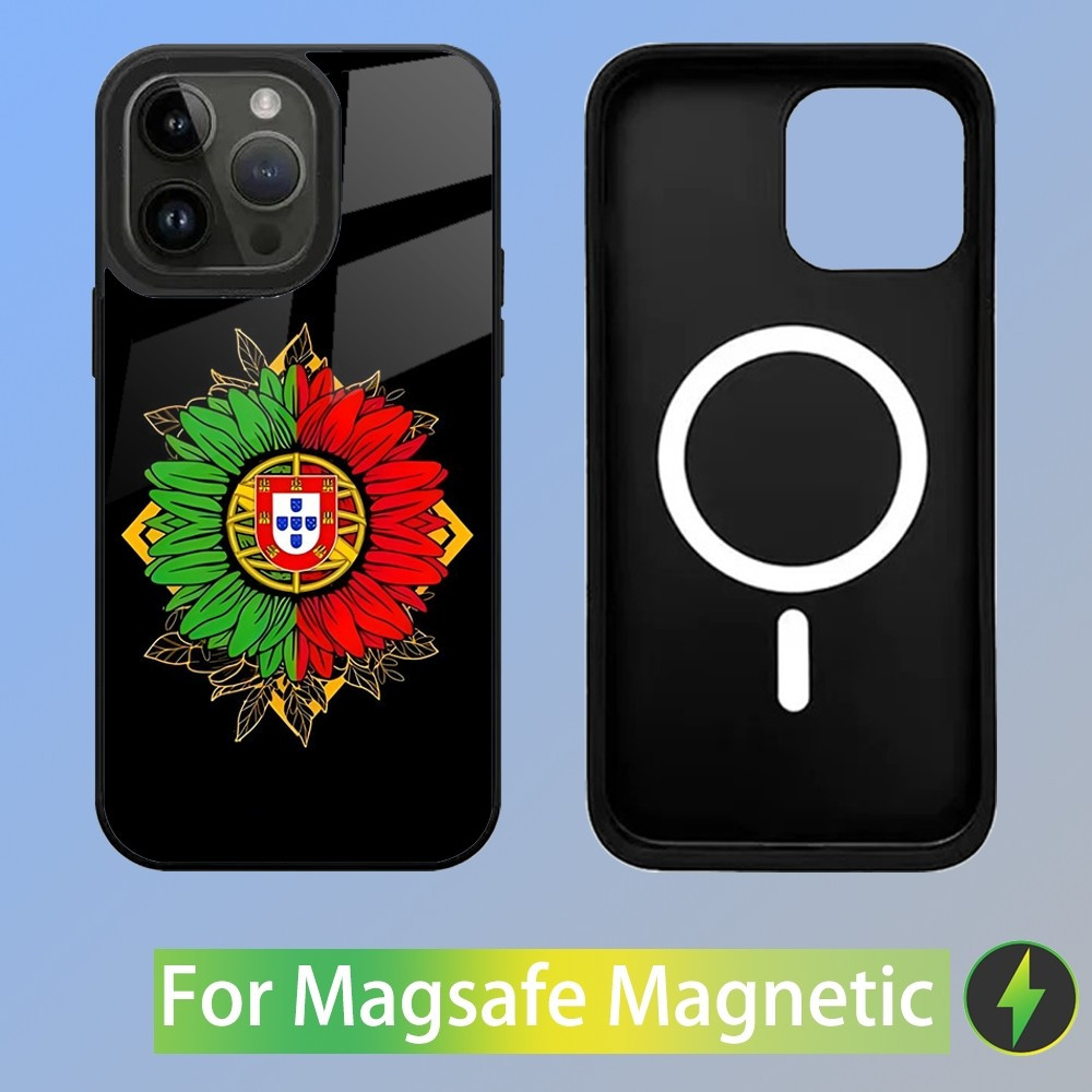 Coque iPhone 15 Pro Max MagSafe Drapeau Portugal - Protection & Style