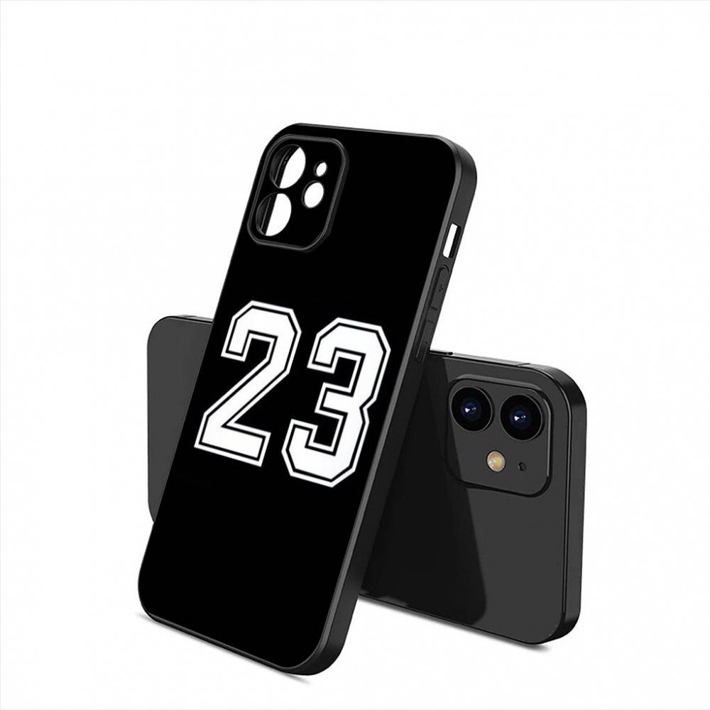 Coque iPhone 12 Pro Noir Numéro 23 - Protection Élégante et Sportive