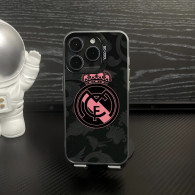 Coque iPhone 13 Real Madrid Rose et Noire - Design Élégant