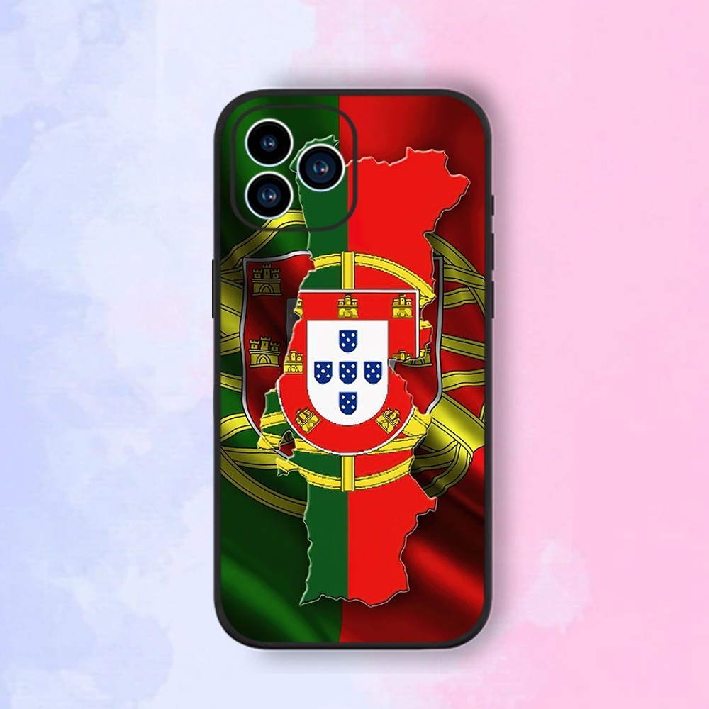 Coque iPhone 11 Portugal - Drapeau et Carte du Pays