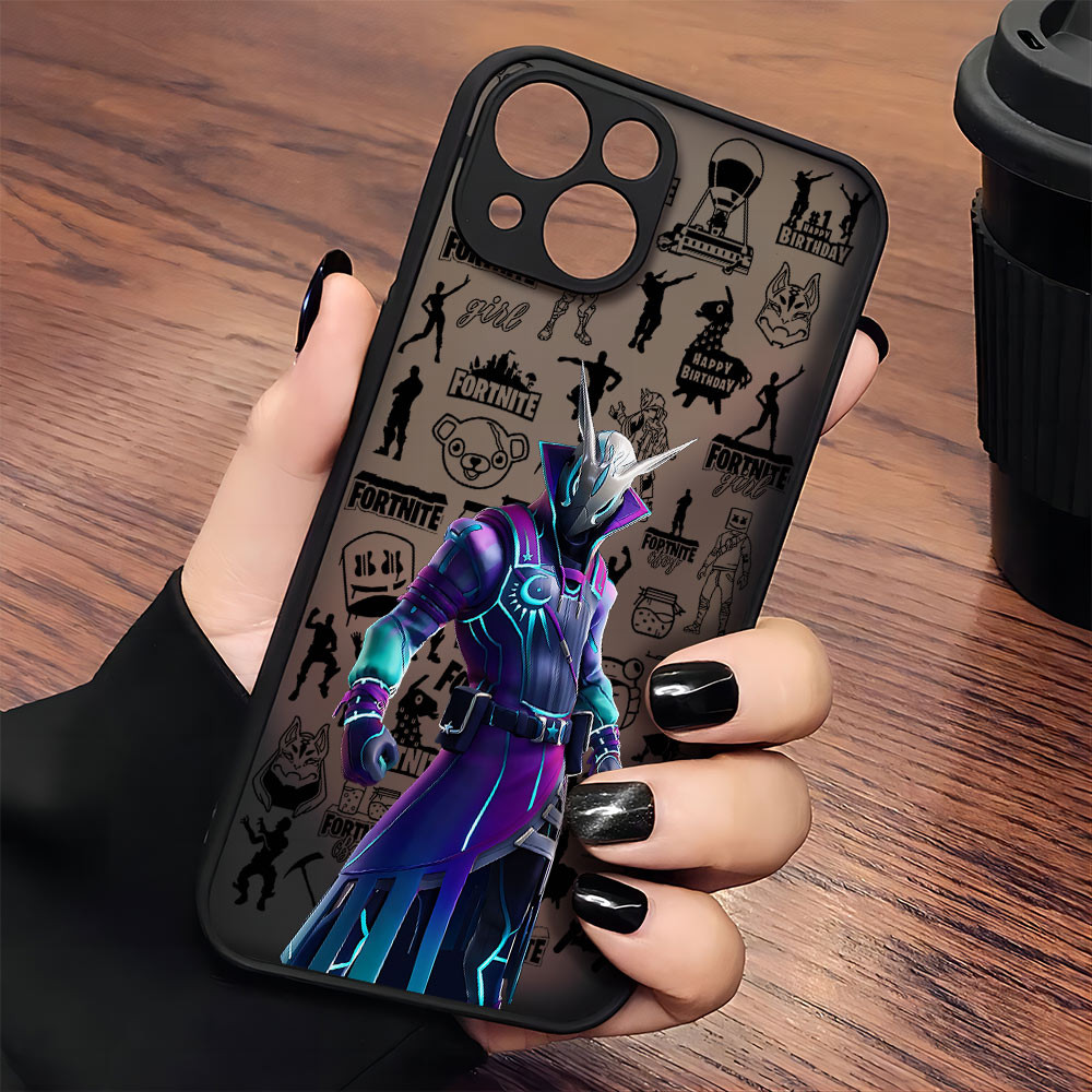 Coque iPhone 12 Pro Fortnite Personnage Corvus - Design Exclusif