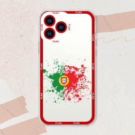 Coque iPhone 14 Plus Drapeau Portugal Effet Peinture