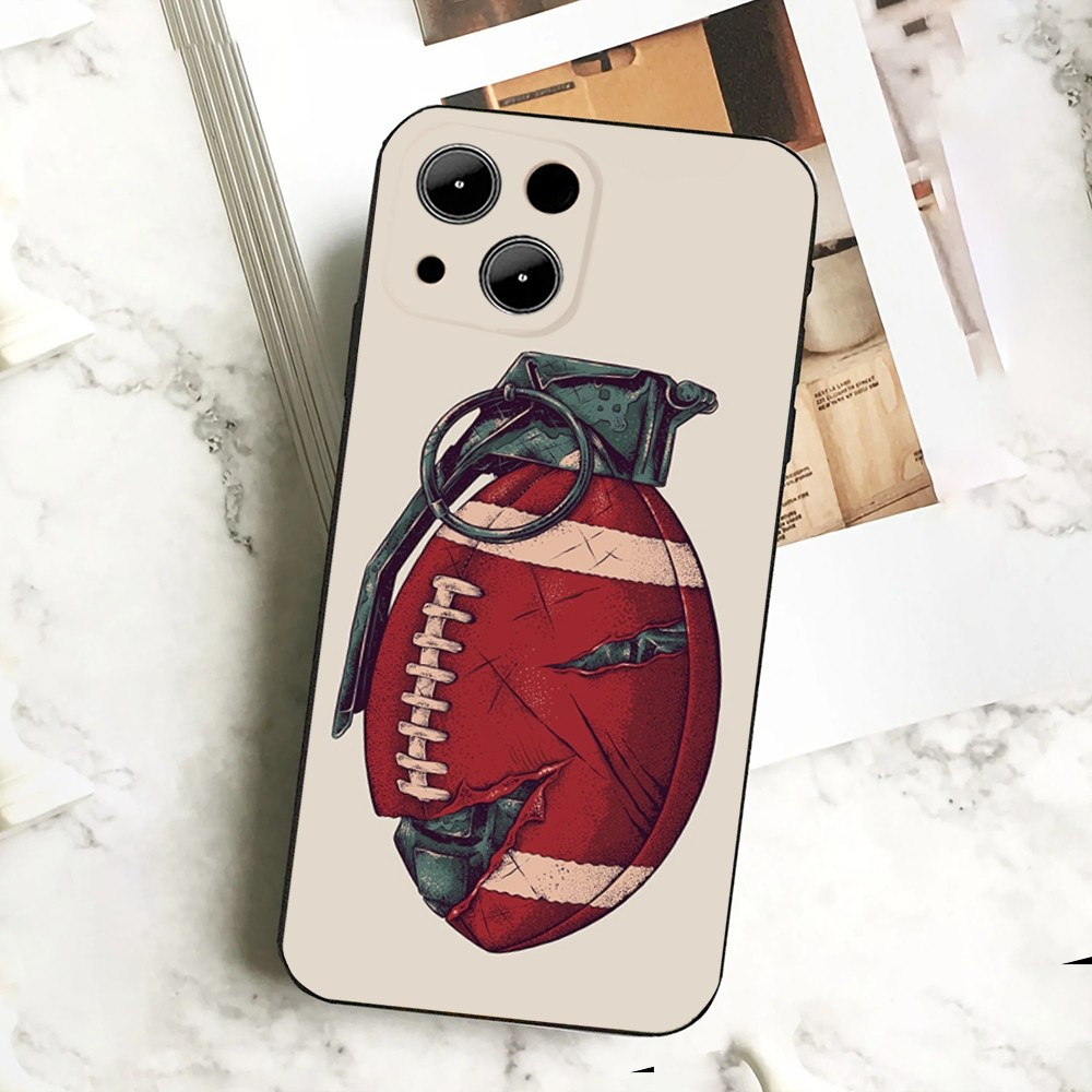 Coque iPhone 7 Design Grenade Ballon Football Américain