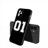 Coque iPhone 14 Pro Personnalisable Numéro 01 Noir et Blanc