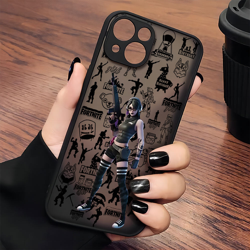 Coque iPhone 12 Pro Max Fortnite Personnage Tireur d'Élite - Accessoire Tendance pour Fans