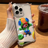 Coque iPhone 16 Plus Personnalisée Leon Brawl Stars